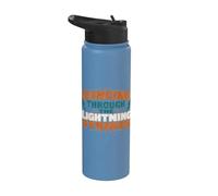 Dancing Through The Lightning Strikes Graphic Stainless Steel Insulated Water Bottle