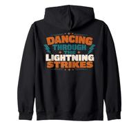 Dancing Through The Lightning Strikes Graphic Sweat à Capuche