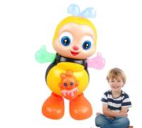 Dancing Toy, Dancing Cartoon Bee Toy, Musical Bee With Lights, Electric Bee's With Music And Lights, Sensory Fun Developmental Cartoon Toys For Kids Christmas Easter Basket Filler Travel Home School