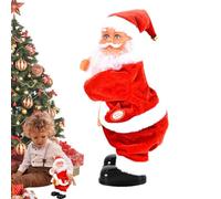 Dancing Twerking - Figurine de Père Noël musicale | Père Noël animé vif avec mouvements Twerk - Fonctionne sur piles - Apporte une ambiance festive en J