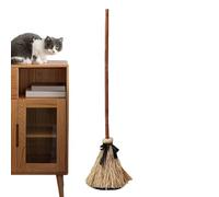 Dancing Witch's Broom - Scary Halloween Decoration avec effets sonores, objets flottants effrayants pour porche hanté, pelouse, terrasse | Accent de balai en mouvement pour la maison, affichage pour