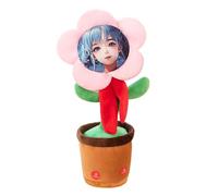 Dancing With Custom Face Custom Dancing Talking Sunflower What You Say Sings imite Records Songs Funny For Birthday & Festiva (35 cm)