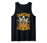 Dancing with The Demons Halloween Music Lover Musician Débardeur
