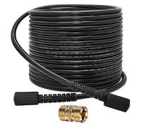 DANCINGBOAR Tuyau de Nettoyeur Haute Pression 15M, 3600PSI M22 Femelle Flexible Tuyau d'extension de Rechange pour Laveuse à Pression avec Mâle M22 14mm Connecteur Compatible avec Norme Karcher M22-14