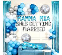 dancingqueen ballons banniere mammamia soiree decoration disco decofete | Dancing Queen Luftballons Banner Bachelorette Party tion Mamma Mia Partydeko Disco Party Deko 70er Jahre tion
