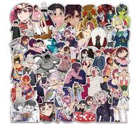 Dandadans Anime Autocollants, 50 Pcs Dan Da Dang Figurine Vinyle Stickers Imperméable Pour Fête, Scrapbooking Ordinateur Portable Skateboard Pour Étudiants Adolescents