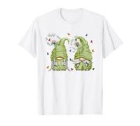 Dandelion Butterfly Pattern for Women Funny Garden Gnomes T-Shirt