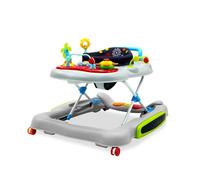 Asalvo DANDELION Déambulateur pour bébé, premiers pas, centre d'activités, plateau amovible, 12 mélodies, lumières LED, 3 hauteurs, siège 360°, pliage compact, 6 freins, jusqu'à 12 kg, multicolore