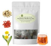 Dandelion Wolfberry Tea, dandelion tea Organic Bag, Dandelion Root Tea Seven Herbal Ingredients (1Bag)