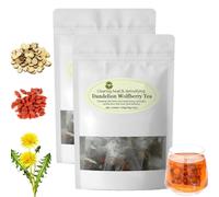Dandelion Wolfberry Tea, dandelion tea Organic Bag, Dandelion Root Tea Seven Herbal Ingredients (2Bags)