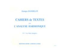 Cahiers de textes L'analyse harmonique Volume 2