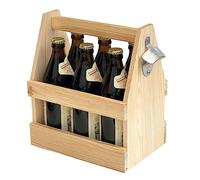 DanDiBo 93945 Lot de 6 Porte-Bouteilles en Bois pour Rangement Bouteille avec Décapsuleur
