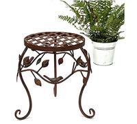 DanDiBo 93992 S Tabouret à fleurs, Porte Plante Moderne en Métal Marron 25 cm