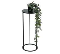 DanDiBo 96316 Tabouret à fleurs rond en métal noir 50-70 cm - Table d'appoint - Colonne de fleurs moderne - Support pour plantes (60 cm)