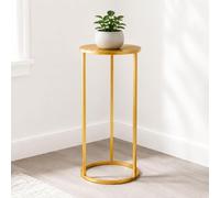 DanDiBo 96510L Support de fleurs rond en métal doré - 70 cm - Support pour plantes - Tabouret à fleurs - Table d'appoint - Colonne de fleurs - Tabouret moderne pour plantes (70 cm)