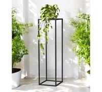 DanDiBo 96589 96589 Support pour plantes rectangulaire en métal noir 100 cm
