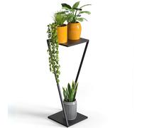 DanDiBo 96641 Présentoir à fleurs carré en métal noir 80 cm