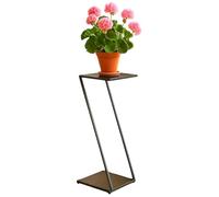 DanDiBo 96641 Support à fleurs carré en métal noir 80 cm en forme de Z