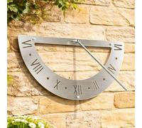 DanDiBo 96687 Horloge solaire de jardin en acier inoxydable 70 cm Orientable Résistante aux intempéries Moderne