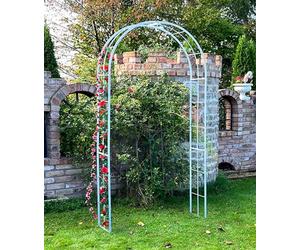 DanDiBo Arche de jardin galvanisée massive 120 cm 96523 résistante aux intempéries en fer galvanisé à chaud