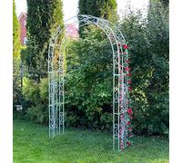 DanDiBo Arche de jardin galvanisée massive 140 cm 96522 résistante aux intempéries en fer galvanisé à chaud