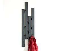 DanDiBo Armoire Murale Noir Métal 96642 Porte-Manteau Mural avec 8 Crochets É...