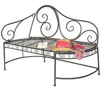 DanDiBo Banc DY140486 en métal Banc de Jardin Banquette 2-Places 120 cm Banc Rond Banc Parc