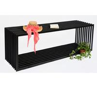 DanDiBo Banc Style D 150cm Modern Banc de Jardin 10103 Banquette en métal Fer Banc à Fleurs