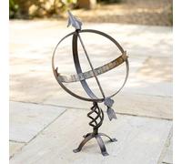 DanDiBo Cadran Solaire Pendule en métal Fer forgé Résistant aux intempéries H-72cm Couleur Bronze