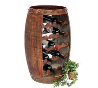 DanDiBo Casier à vin Tonneau à vin 0370-R Tonneau en Bois H-81cm Porte-Bouteilles Brun Bar Bar à vin