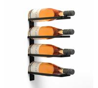 DanDiBo Étagère à vin murale en métal noir 96638 - Porte-bouteilles - Support mural moderne pour 4 bouteilles