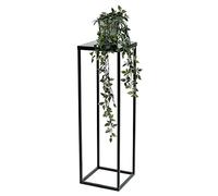 DanDiBo FRA-005 FRA-005 Tabouret à fleurs rectangulaire en métal noir 70 cm