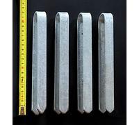 DanDiBo Lot de 4 piquets d'ancrage au sol galvanisés M pour arche à rosiers 22 cm Piquet de sol