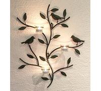 DanDiBo Support Bougie Chauffe-Plat Mural 131002 Porte Bougie Chauffe-Plat en métal 57cm Chandelier Mural Chandelier