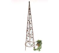 DanDiBo Support pour Plantes grimpantes Pyramide 082547 en métal 95cm bis164cm Support pour Plantes grimpantes Espalier Vrille (L - 142 cm)