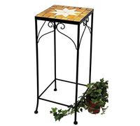 DanDiBo Tabouret Porte-Fleurs Merano Mosaïque 12012 Support de Fleurs 46-62 cm Tabouret Carré Table d'appoint (Hauteur 62 cm)