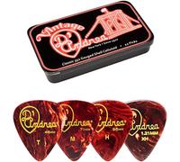 D'Andrea Med Classic Gauged Shell Pack de 12 Médiators pour Guitare Noir