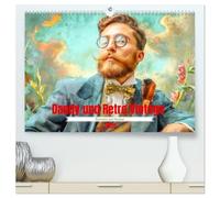 Dandy und Retro Vintage - Portraits mit Humor (hochwertiger Premium Wandkalender 2026 DIN A2 quer), Kunstdruck in Hochglanz: Surreale Akzente und skurrile Details