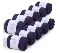 Dandytouch - Chaussettes Jersey en Coton - Aubergine - Chaussettes Homme Taille 39-45 - Fabriquées en Europe - Talon Pointe renforcés - Lot 10 paires - Mi hautes