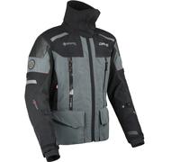 DANE Bornholm Pro Veste textile de moto imperméable, noir-gris, taille 2XL pour homme