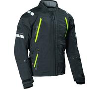 DANE Elling Veste textile de moto imperméable, noir/jaune, Taille 48