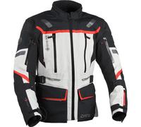 DANE Nimbus 3 Gore-Tex Pro Veste de moto imperméable, Noir/Gris/Rouge, Taille M