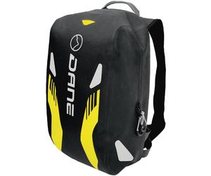 DANE Vive Sac à dos moto, noir/jaune, Taille unique