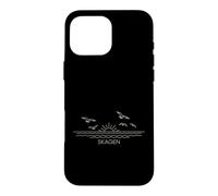 Danemark Beach City Travel Skagen Anchor Wave Coque pour iPhone 16 Pro Max