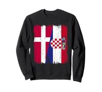 Danemark Croatie Demi-drapeau Fiers racines croates danoises Sweatshirt