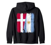 Danemark Demi drapeau Argentine Danemark Racines argentines Sweat à Capuche