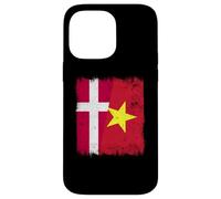 Danemark Demi-Drapeau Vietnam Histoire du Vietnam Coque pour iPhone 14 Pro Max