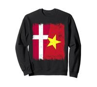 Danemark Demi-Drapeau Vietnam Histoire du Vietnam Sweatshirt