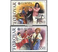 Danemark - Îles Féroé 116-117 (complète.Edition.) Neuf avec Gomme Originale ** MNH 1985 Année Le Musique (Timbres pour Les collectionneurs) Musique/Danse
