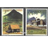 Danemark - Îles Féroé 198-199 (complète.Edition.) Neuf avec Gomme Originale ** MNH 1990 postaux institutions (Timbres pour Les collectionneurs)